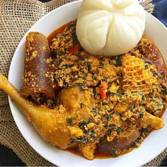 Egusi with Assorted